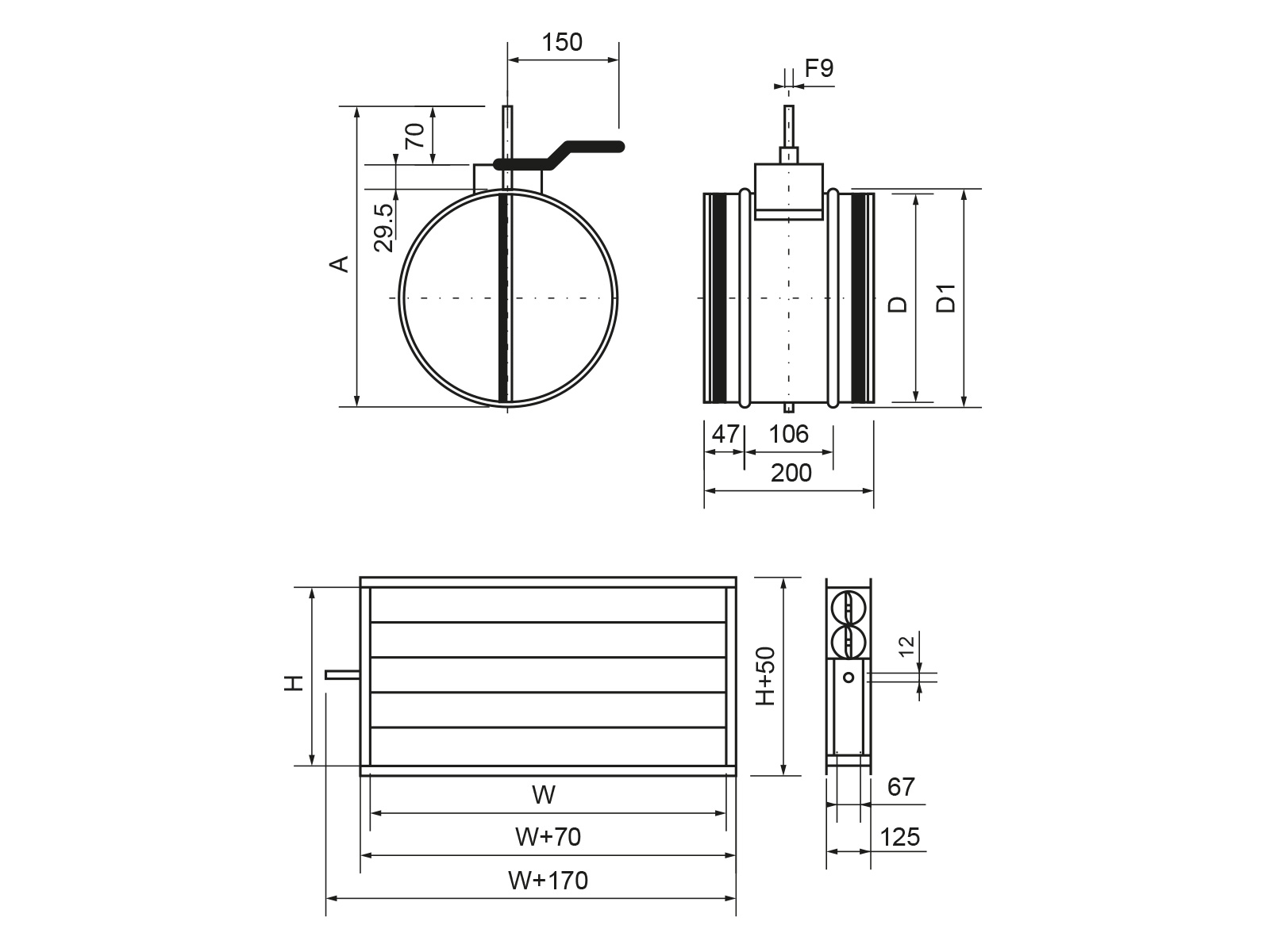 Клапан с приводом Ecoclima Pro Vent ECT VAL-T 400x200+P220